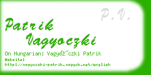 patrik vagyoczki business card